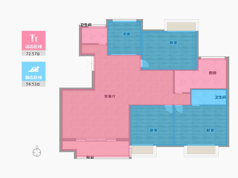 山东省-聊城市-御润好家-117.86-户型库-动静分区