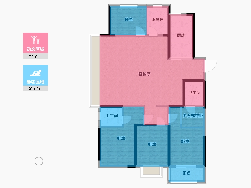 山东省-聊城市-鲁商东阿喜园-117.91-户型库-动静分区