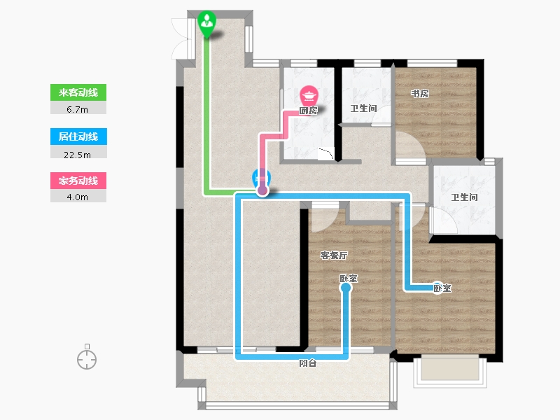 山东省-临沂市-金钰府-100.00-户型库-动静线