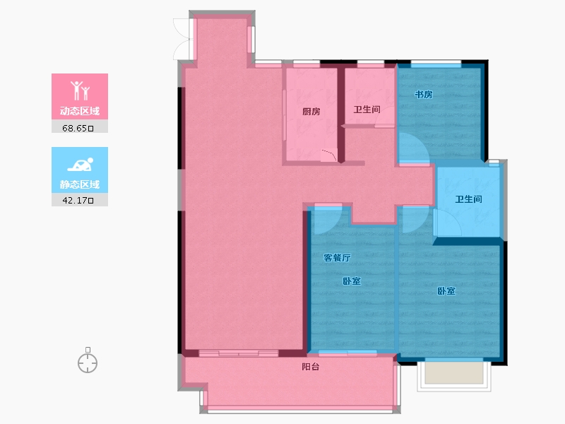 山东省-临沂市-金钰府-100.00-户型库-动静分区