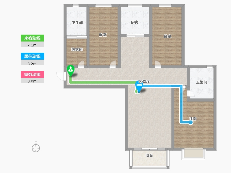 河南省-洛阳市-龙裕·理学新城-112.20-户型库-动静线