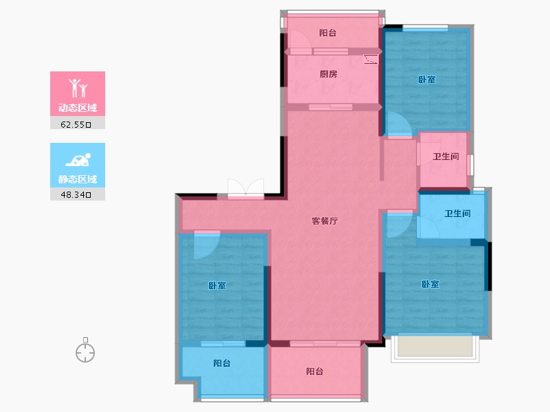 河南省-洛阳市-东豪紫园-98.06-户型库-动静分区