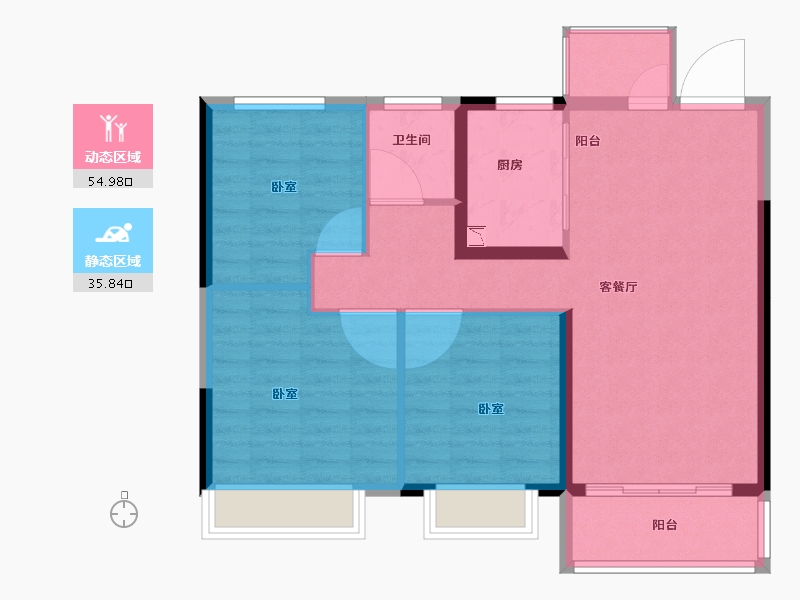 河南省-开封市-物华御景园-82.17-户型库-动静分区