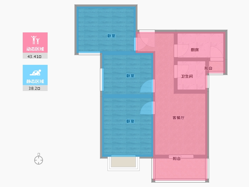 河南省-郑州市-威龙中心城-71.52-户型库-动静分区