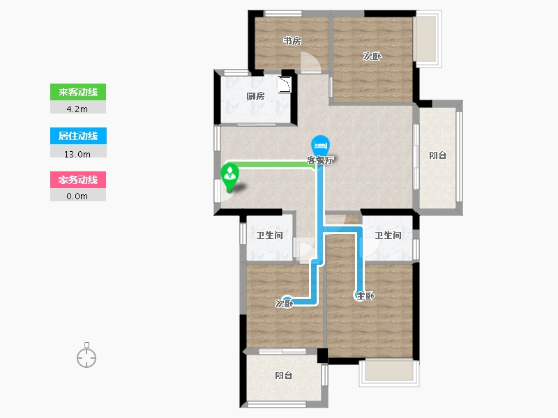 福建省-福州市-融侨悦江南-92.03-户型库-动静线