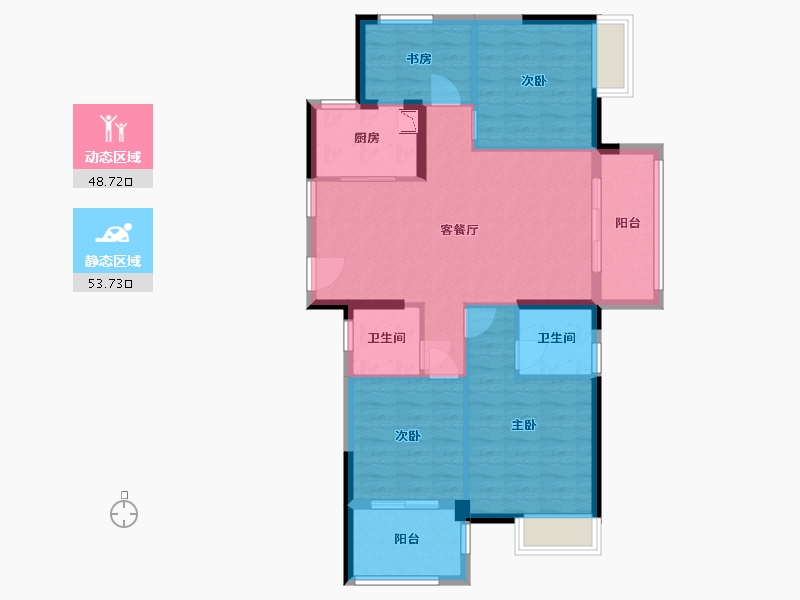 福建省-福州市-融侨悦江南-92.03-户型库-动静分区