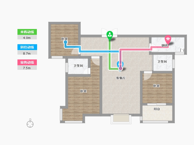 河南省-洛阳市-安泰山水华庭-97.54-户型库-动静线