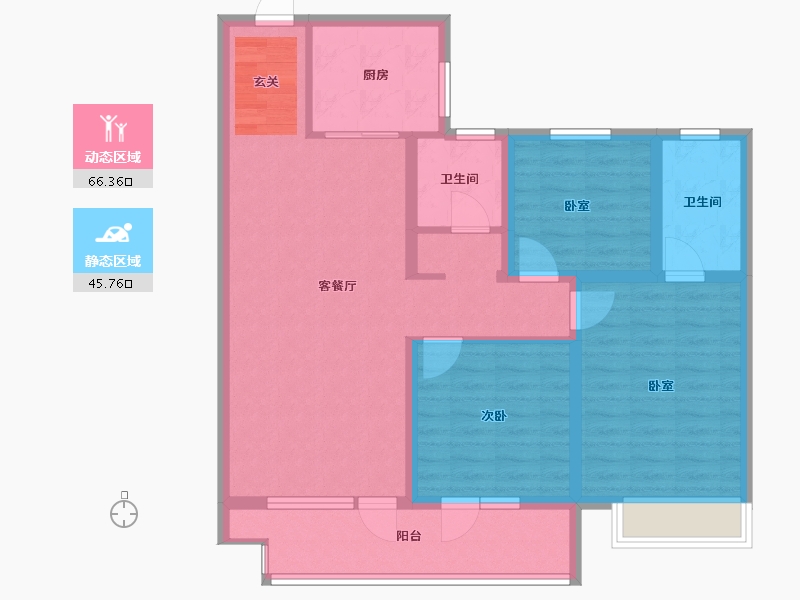 山东省-烟台市-天泰学府壹号-100.00-户型库-动静分区