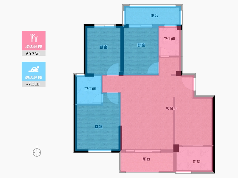 福建省-泉州市-白鹭湾-97.56-户型库-动静分区