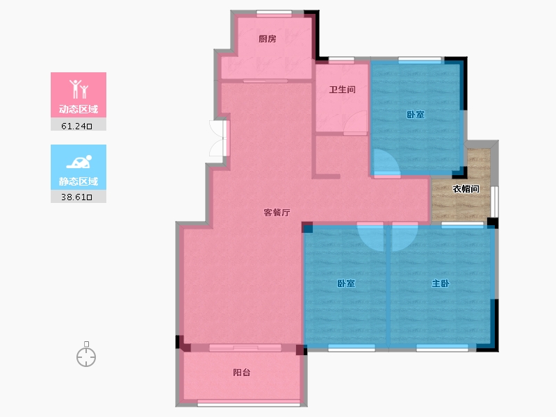 山东省-枣庄市-汇鑫华府-94.84-户型库-动静分区