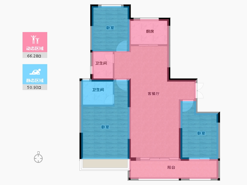 河南省-洛阳市-中成相国府翠园-106.00-户型库-动静分区