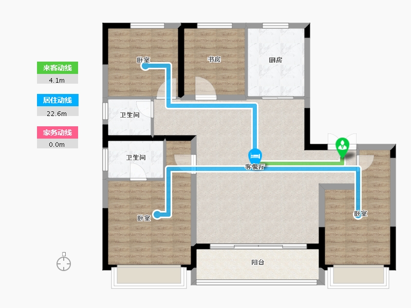 山东省-临沂市-万城·春暖花开-111.00-户型库-动静线