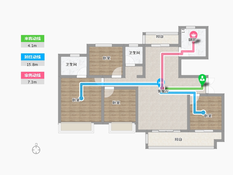 河南省-开封市-建业·尉州上院-115.01-户型库-动静线