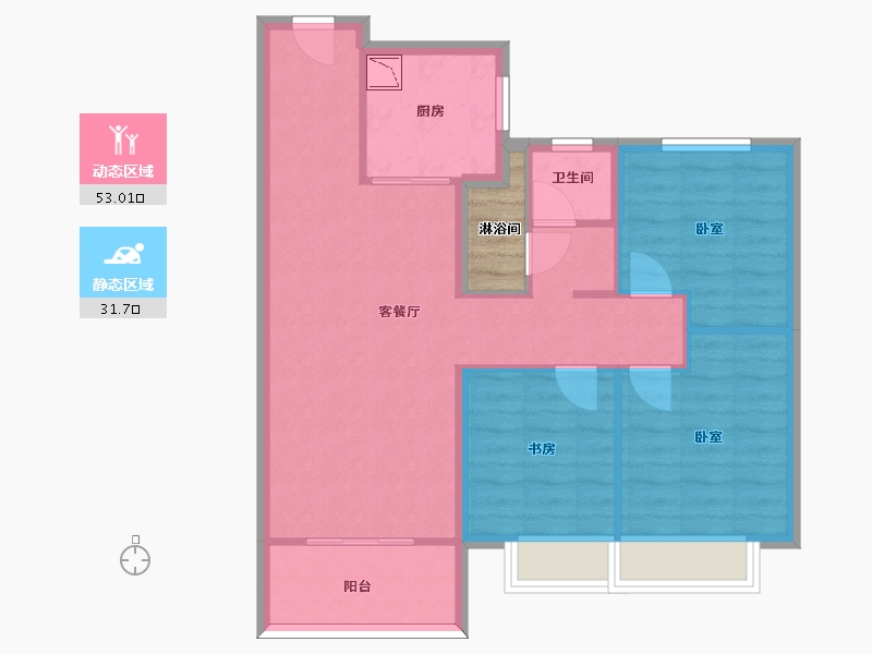 山东省-济南市-中铁诺德生态城-78.25-户型库-动静分区