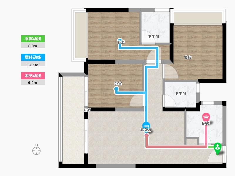 河南省-郑州市-建业盛悦府-91.79-户型库-动静线