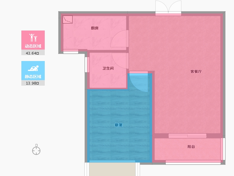 河南省-焦作市-沁阳晨升一號城邦-51.72-户型库-动静分区