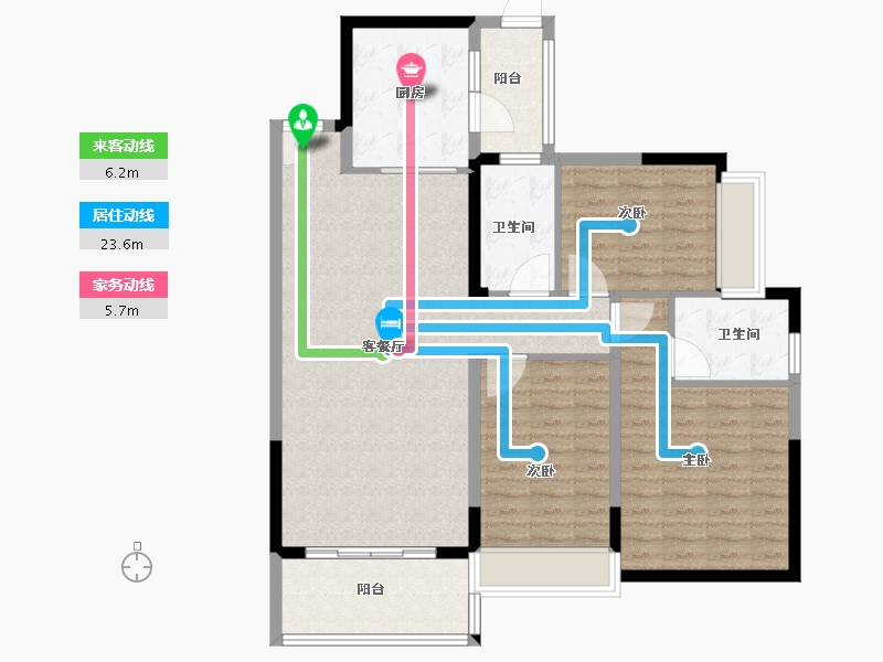 山东省-济南市-济南恒大绿洲-108.10-户型库-动静线