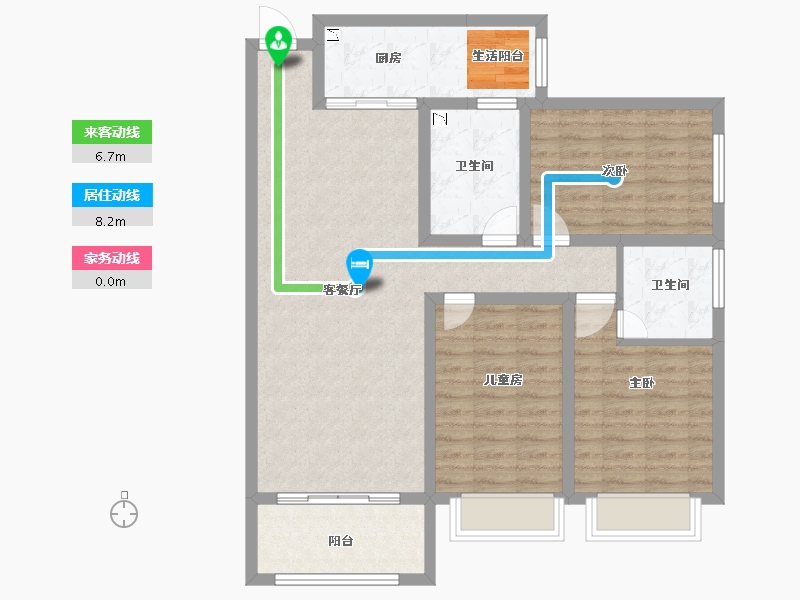 河南省-洛阳市-美伦橖颂-100.00-户型库-动静线