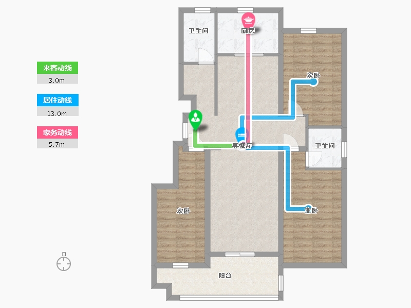 山东省-日照市-德瑞水岸华庭-99.00-户型库-动静线