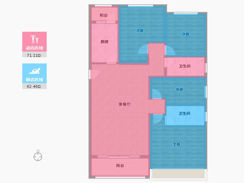 山东省-济南市-济南恒大绿洲-120.42-户型库-动静分区