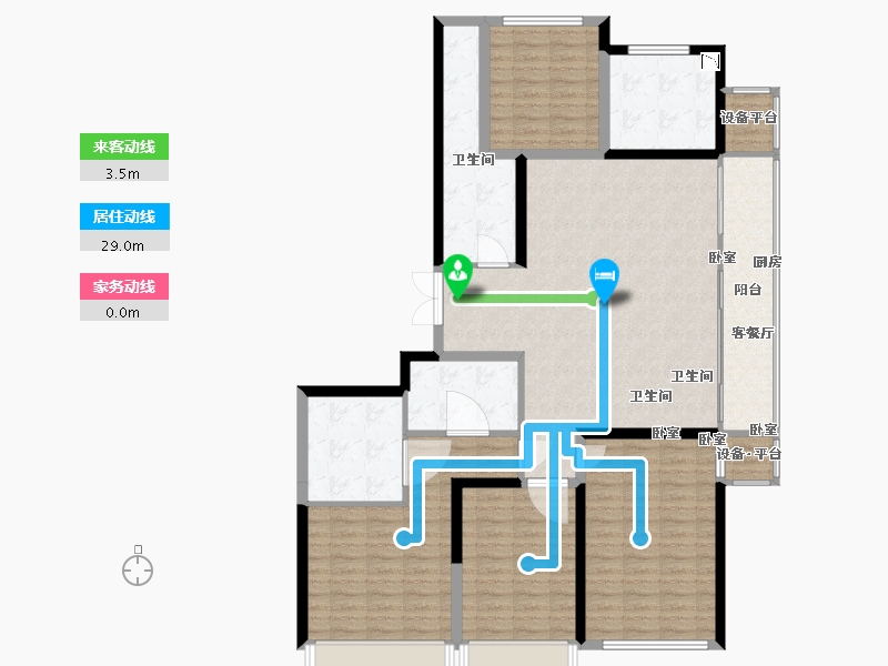 浙江省-绍兴市-中国铁建花语江南-139.83-户型库-动静线