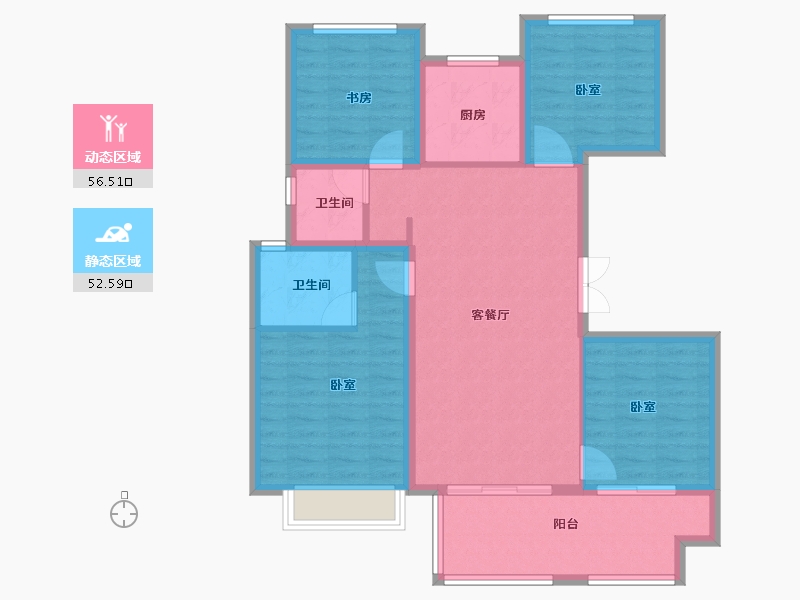 山东省-临沂市-沂河一英里-98.00-户型库-动静分区