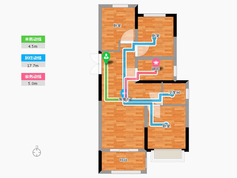 河南省-郑州市-豫发白鹭源春晓-77.58-户型库-动静线