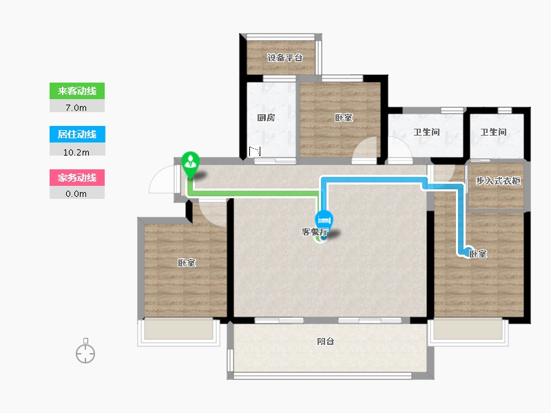 河南省-安阳市-安创海棠湖畔-115.00-户型库-动静线