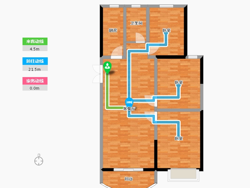 河南省-郑州市-腾威城-98.94-户型库-动静线