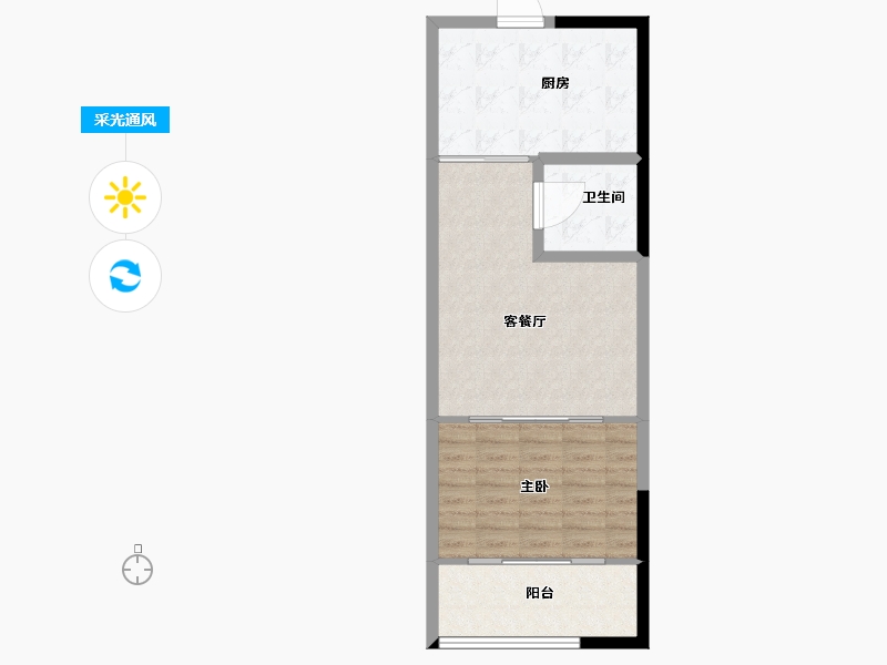 山东省-济南市-齐鲁百老汇-58.00-户型库-采光通风