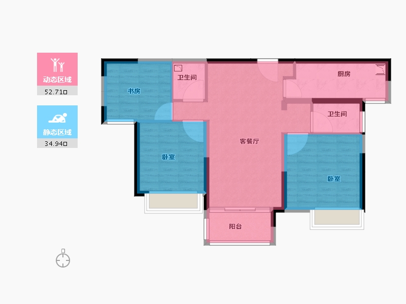 河南省-开封市-绿地四季印象-78.01-户型库-动静分区