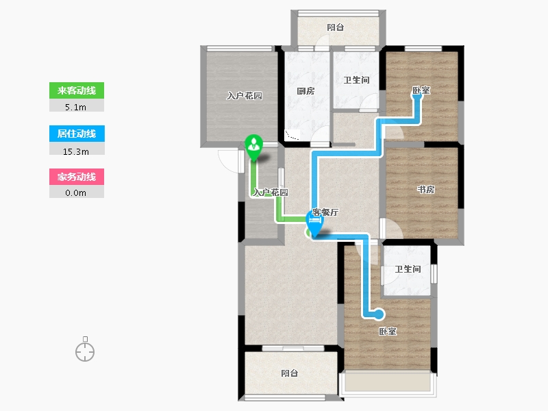 河南省-洛阳市-古都尚郡-108.00-户型库-动静线