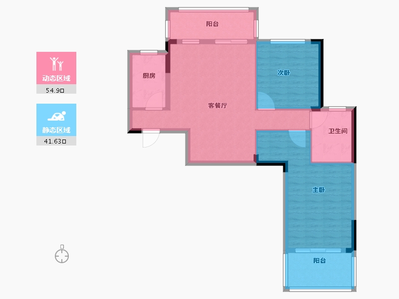 山东省-济南市-锦水丽景-87.00-户型库-动静分区