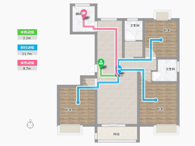 河南省-开封市-兰考兰美花苑-103.24-户型库-动静线