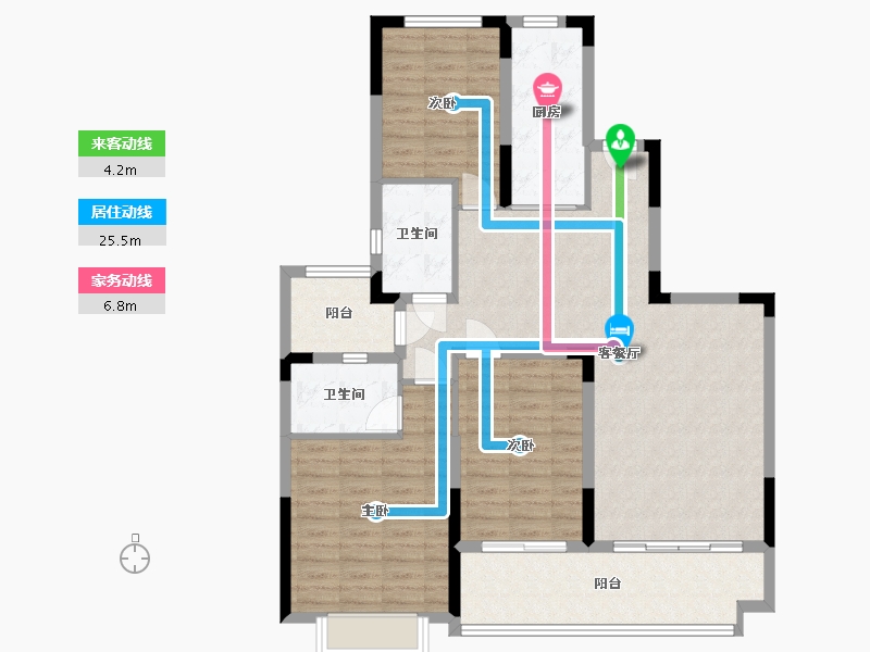 福建省-福州市-平潭恒大御景湾-108.00-户型库-动静线