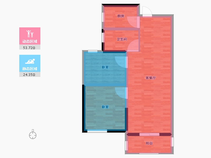 河南省-郑州市-腾威城-70.00-户型库-动静分区