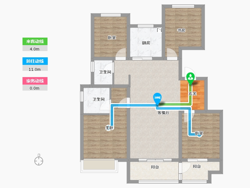 山东省-济南市-万科北宸之光-100.00-户型库-动静线