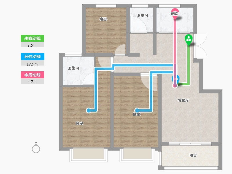 河南省-开封市-通许国奥·雅苑-97.27-户型库-动静线