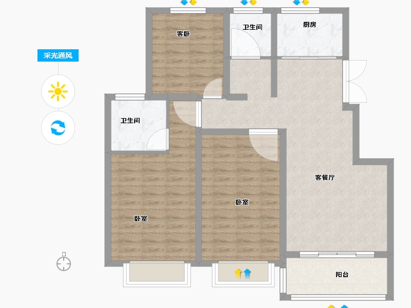 河南省-开封市-通许国奥·雅苑-97.27-户型库-采光通风