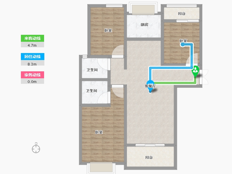 河南省-新乡市-东湖湾-107.00-户型库-动静线