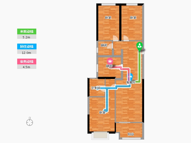 河南省-郑州市-世茂云尚城-102.00-户型库-动静线