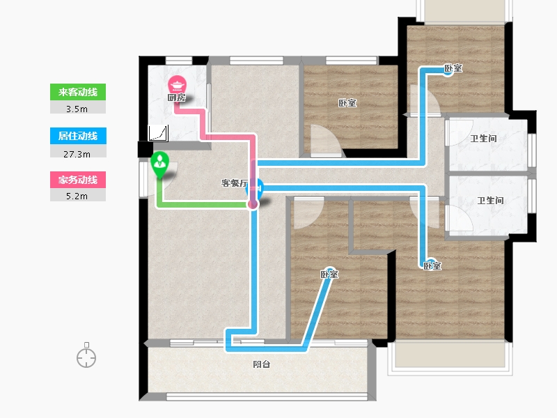 福建省-泉州市-晋江大唐府-97.00-户型库-动静线