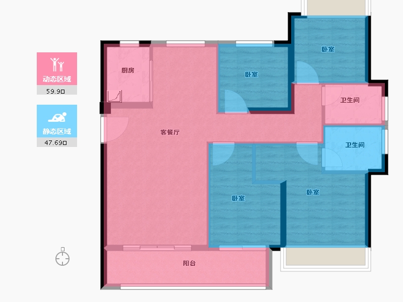 福建省-泉州市-晋江大唐府-97.00-户型库-动静分区