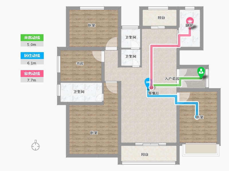 河南省-焦作市-沁阳晨升一號城邦-118.00-户型库-动静线