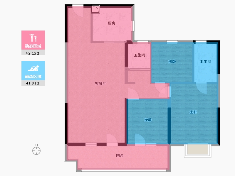 山东省-日照市-碧桂园新城·时代之光-99.99-户型库-动静分区