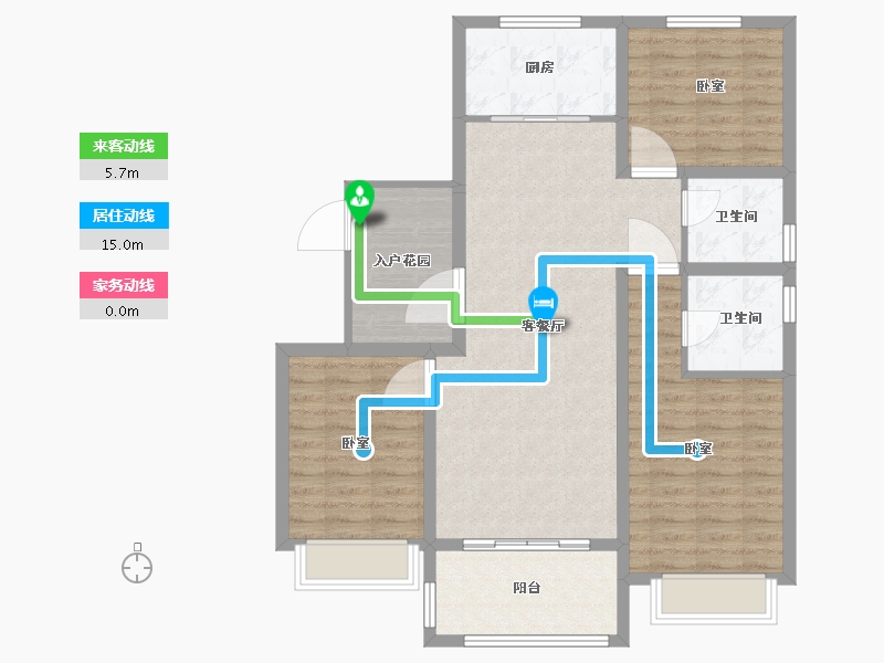 山东省-聊城市-瑞利昌庭花园-99.00-户型库-动静线