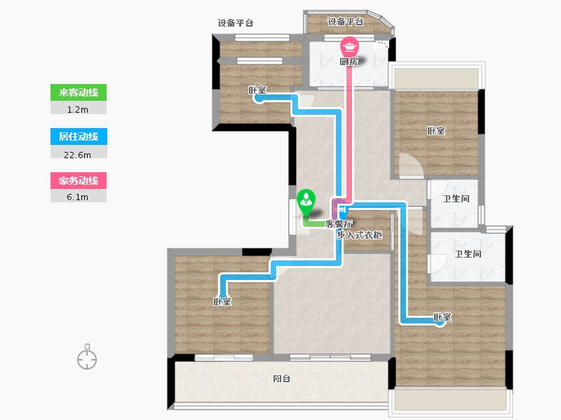 浙江省-舟山市-缘起莲韵-109.77-户型库-动静线