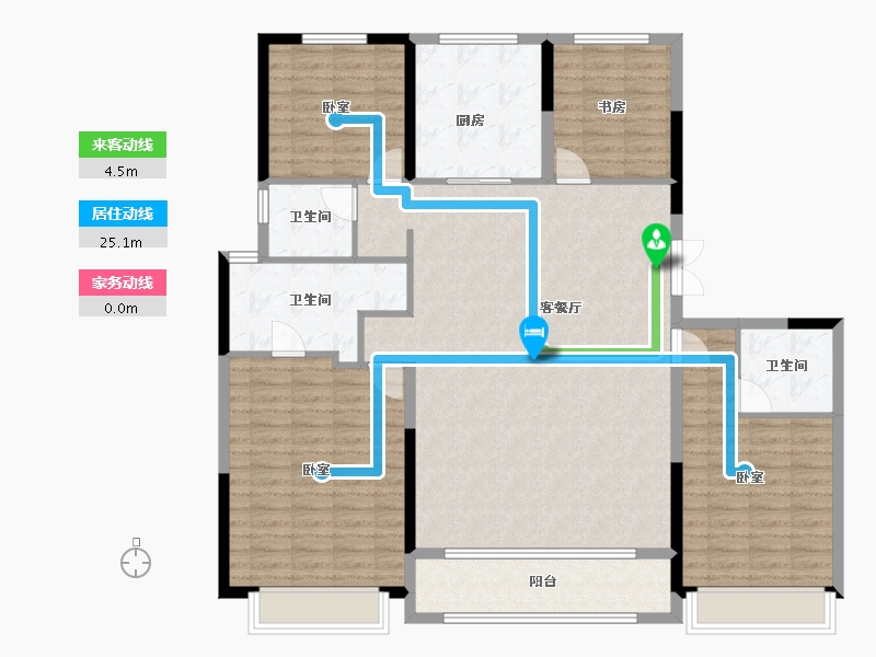 山东省-济南市-绿地海珀云庭-143.30-户型库-动静线