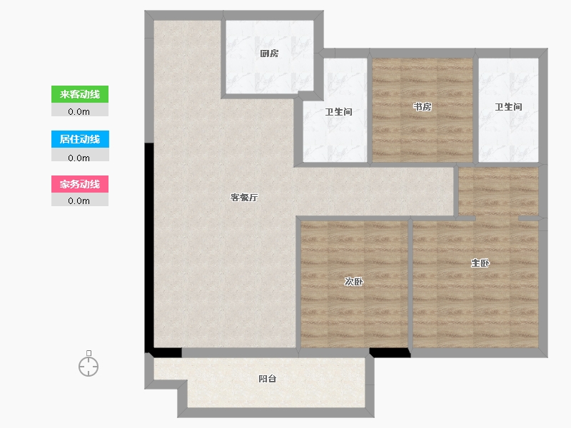 江西省-宜春市-东方璞园-82.70-户型库-动静线