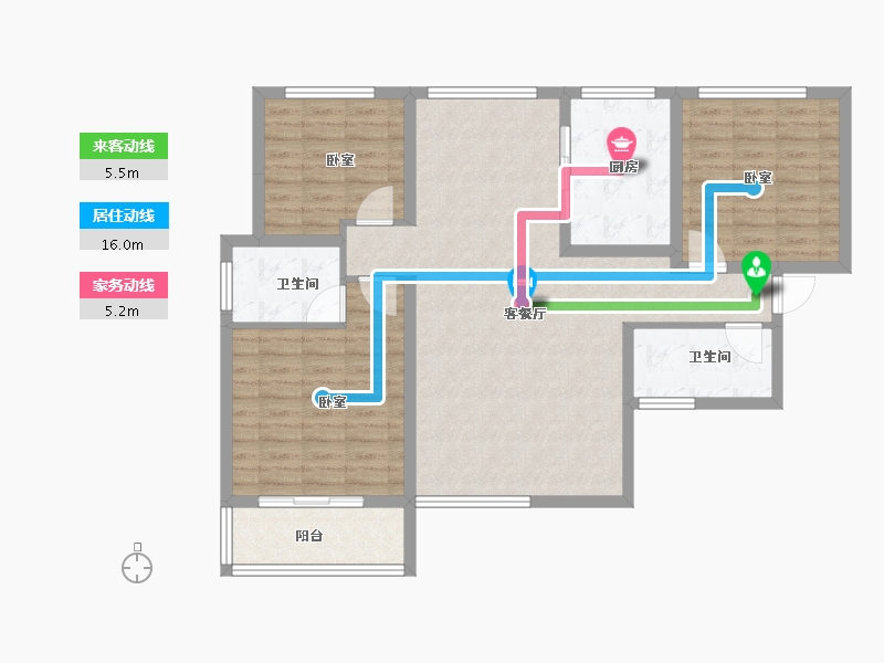 河南省-洛阳市-全盛天悦城-106.00-户型库-动静线